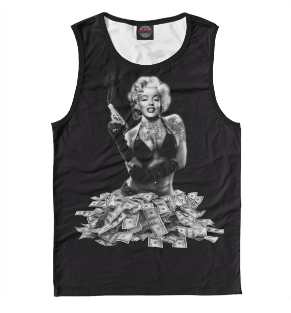 Майка для мальчика с изображением Мерелин гангста цвета Белый