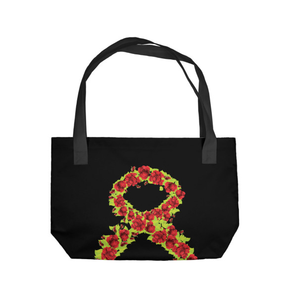 Пляжная сумка с изображением Цветущая 8-ка цвета 