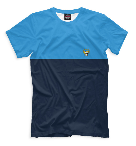Мужская футболка с изображением Manchester City цвета Черный
