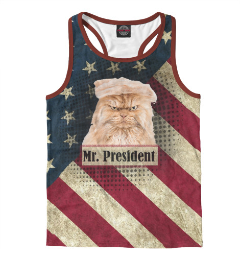 

Майки борцовки Print Bar, Белый, Donald John Trump