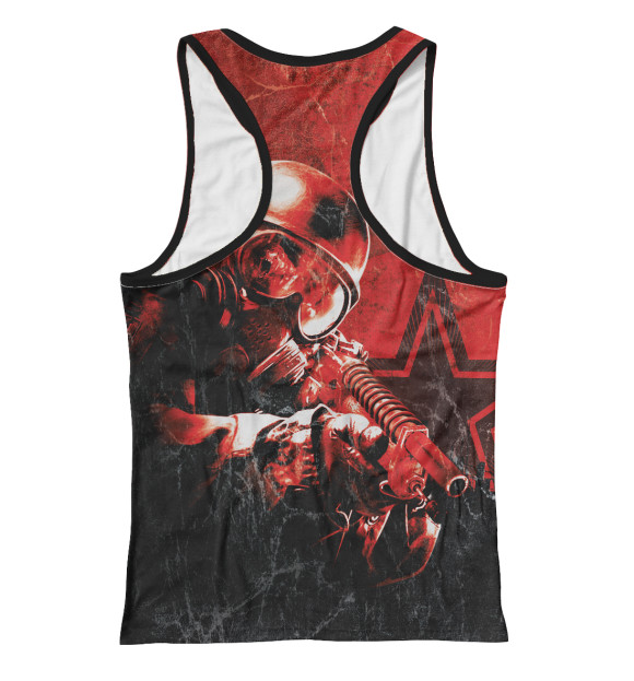 Женская майка-борцовка с изображением METRO 2033 цвета Белый