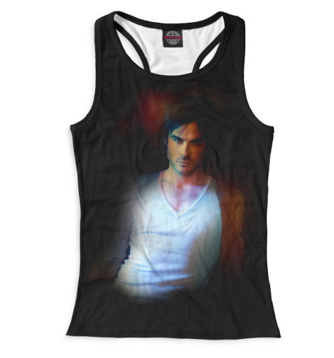 

Майки борцовки Print Bar, Белый, Дэймон Сальваторе