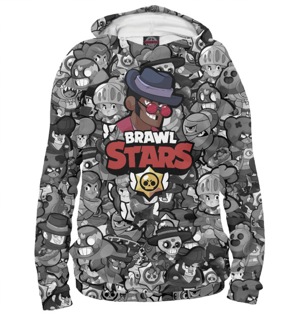 Женское худи с изображением Brawl Stars Brock цвета Белый