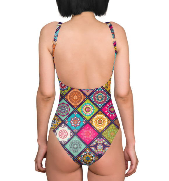 Купальник-боди с изображением Мандалы цвета 