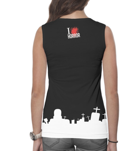 

Майки Print Bar, Белый, I Love Horror