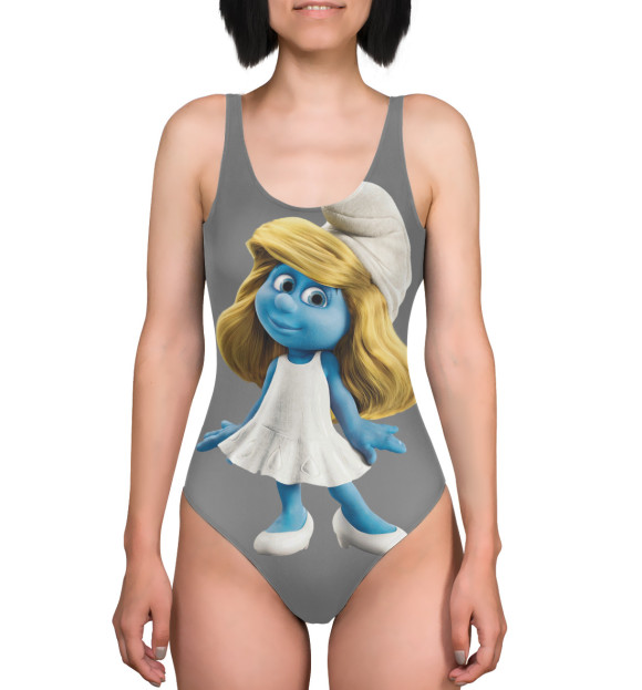 Купальник-боди с притом Смурфетта цвета  Купальник-боди с изображением Смурфетта цвета