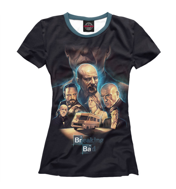 Женская футболка с изображением Breaking Bad Stories цвета Белый