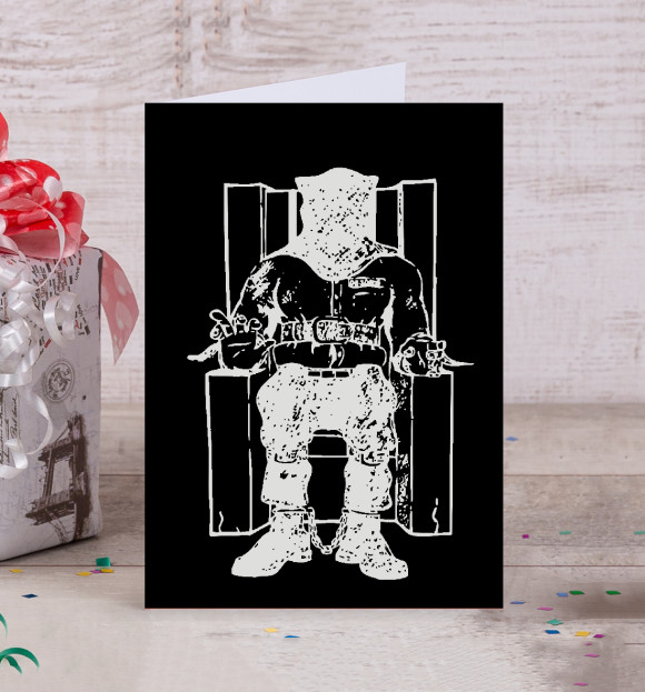 Открытка с притом Death Row цвета Белый Открытка с изображением Death Row цвета Белый