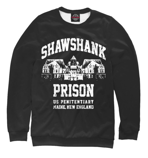 Мужской свитшот с изображением Shawshank Prison цвета Белый