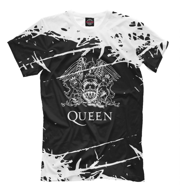 Мужская футболка с изображением Queen цвета Белый