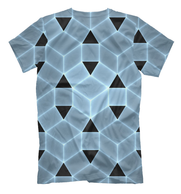 Футболка для мальчиков с изображением Blue cube цвета Белый
