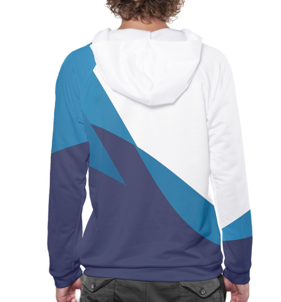 Мужское худи с изображением Napoli цвета Белый