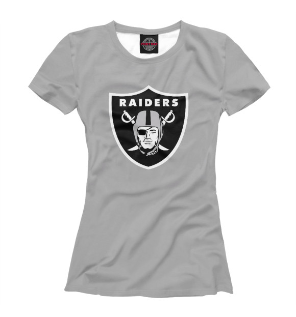 Женская футболка с изображением Oakland Raiders цвета Белый