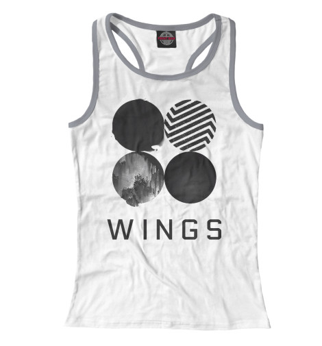 

Майки борцовки Print Bar, Белый, Wings BTS