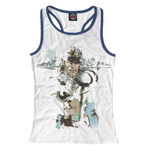 

Майки борцовки Print Bar, Белый, Solid Snake