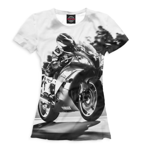 

Футболки Print Bar, Белый, Мотоциклист