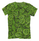 Мужская футболка Зеленые тропические листья
