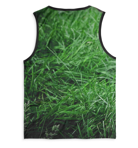 

Майки Print Bar, Белый, Пантера на траве