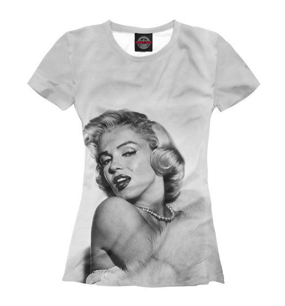 Женская футболка с изображением Marilyn Monroe цвета Белый