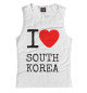 Женская майка I love South Korea