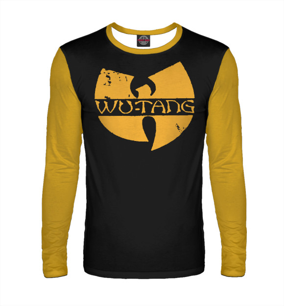 Мужской лонгслив с изображением Wu-Tang Clan (yellow) цвета Белый