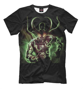 Мужская футболка Зеленый демон
