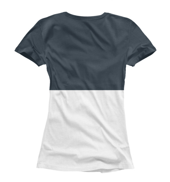 Женская футболка с изображением Скейтбординг цвета Белый