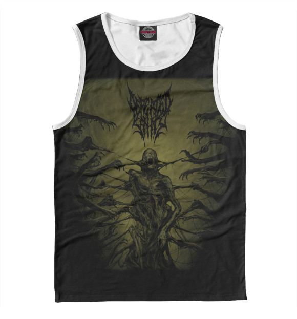 Мужская майка с изображением Defeated sanity цвета Белый