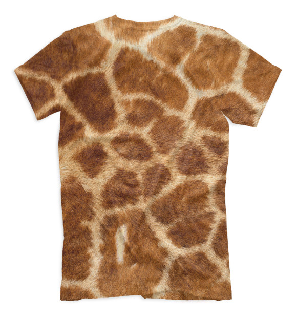 Мужская футболка с изображением Жираф цвета Белый