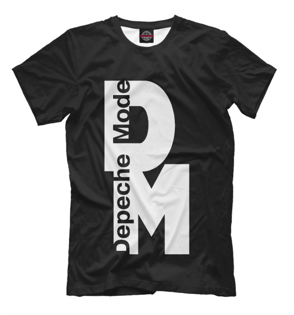 Футболка для мальчиков с изображением Depeche Mode цвета Черный