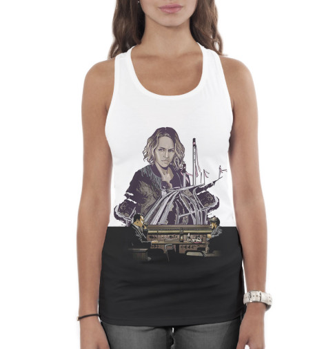 

Майки борцовки Print Bar, Белый, Настоящий детектив