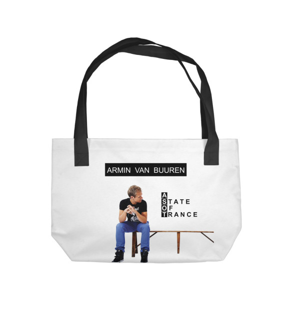 Пляжная сумка с изображением A State Of Trance цвета 