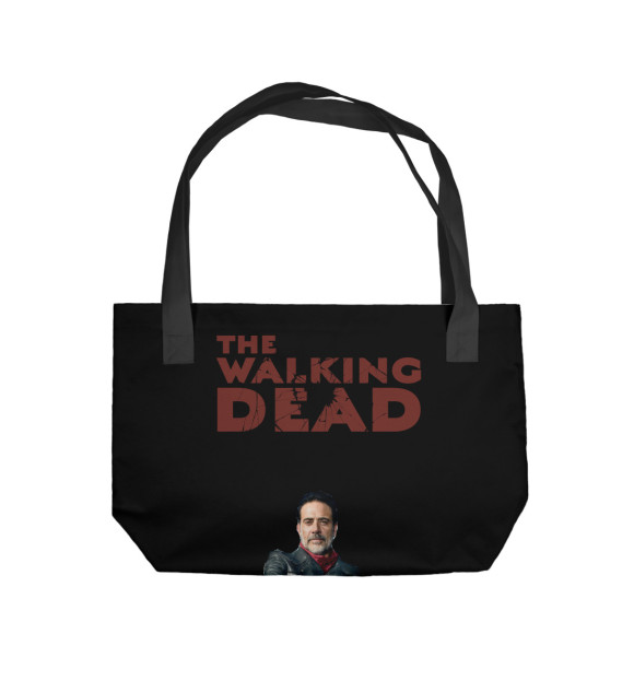 Пляжная сумка с изображением Negan цвета 