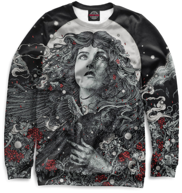 Мужской свитшот с притом Хипстер цвета Белый Мужской свитшот с изображением Хипстер цвета Белый