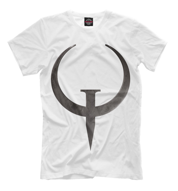 Мужская футболка с изображением Quake цвета Молочно-белый