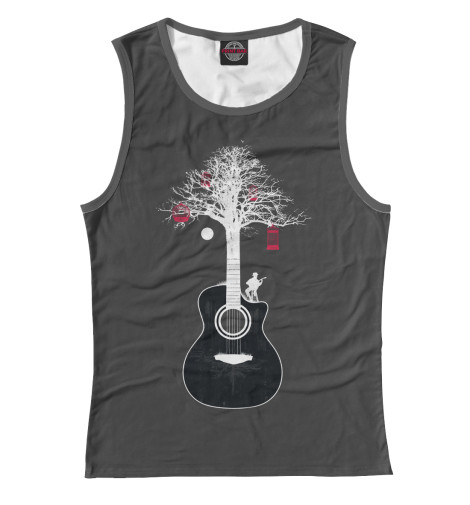 

Майки Print Bar, Белый, Гитара