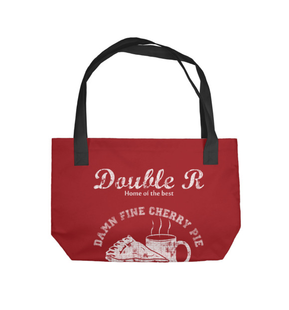 Пляжная сумка с изображением Double R цвета 
