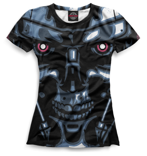 

Футболки Print Bar, Белый, Терминатор