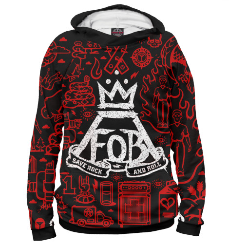 

Худи Print Bar, Белый, Fall Out Boy