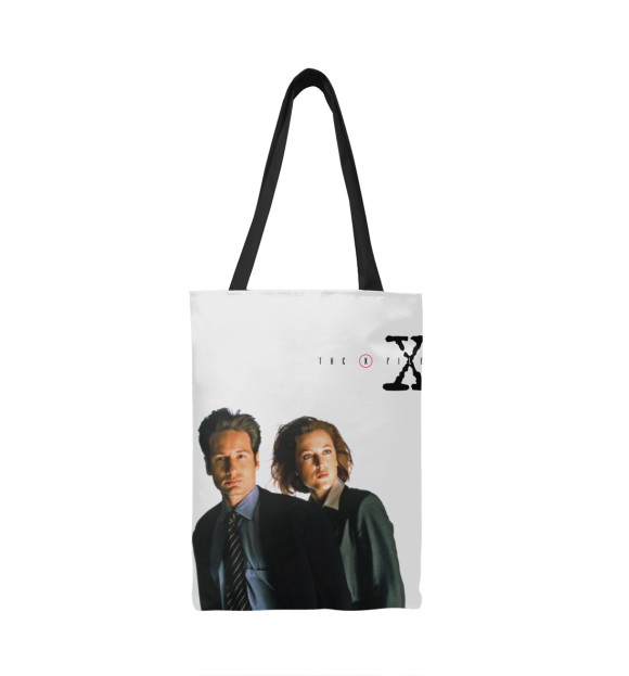 Сумка-шоппер с изображением The X-Files цвета 