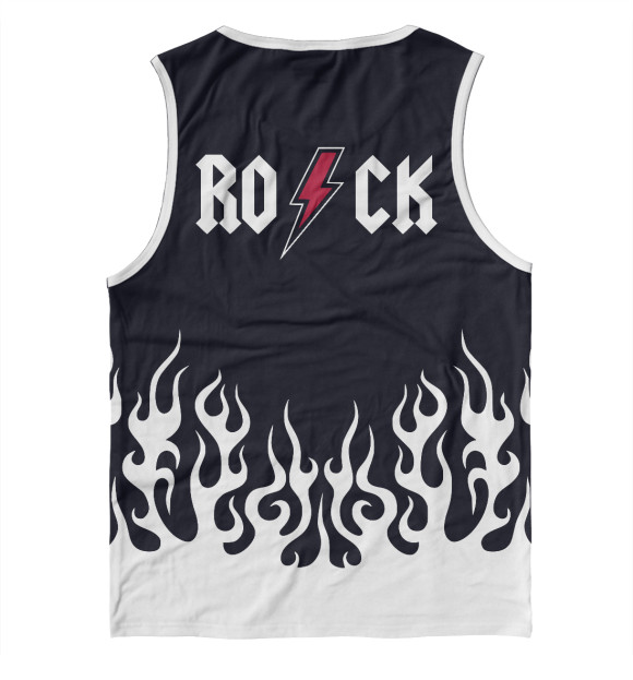 Майка для мальчика с изображением Rock'n'Roll цвета Белый