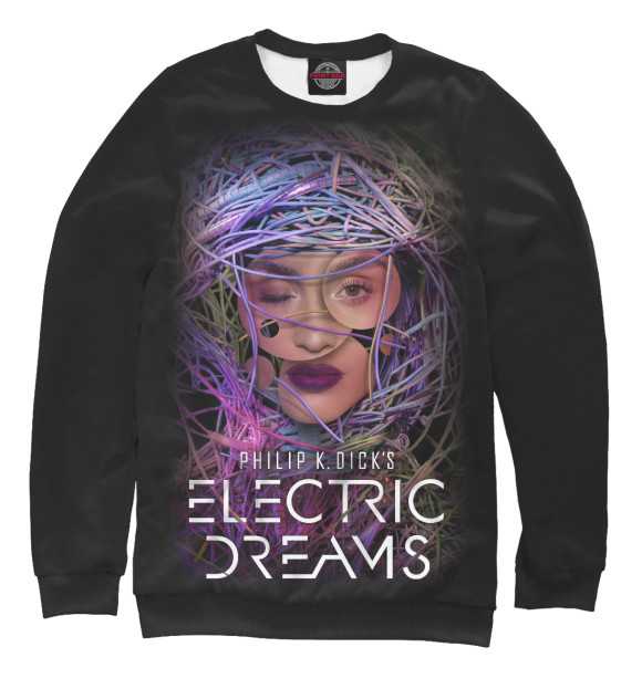 Женский свитшот с изображением Philip K. Dick's Electric Dreams цвета Белый