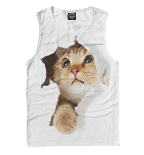 

Майки Print Bar, Белый, Котик