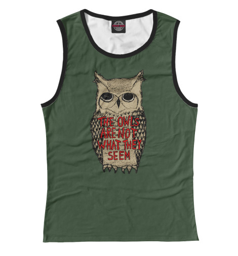 

Майки Print Bar, Белый, The Owls Are Not What They Seem