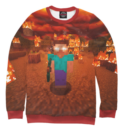 

Свитшоты Print Bar, Белый, Herobrine
