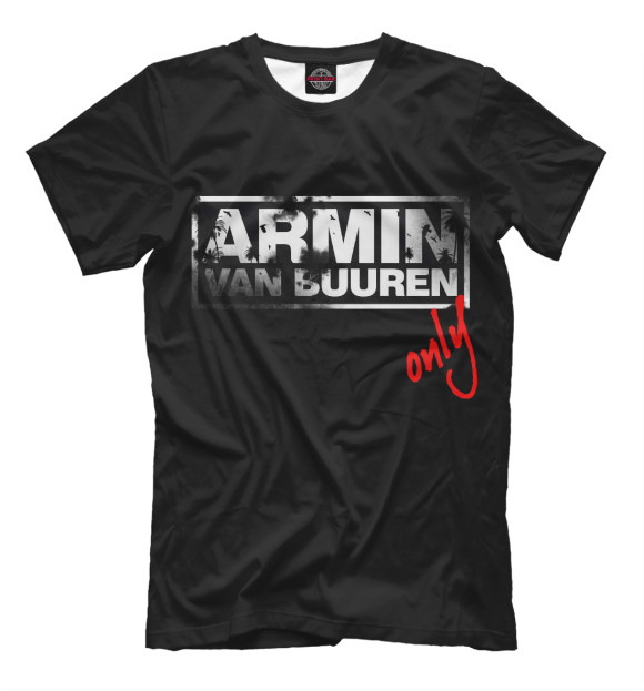 Футболка для мальчиков с изображением Armin Van Buuren цвета Черный