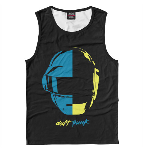 

Майки Print Bar, Белый, Шлем Daft Punk