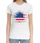 Женская хлопковая футболка США