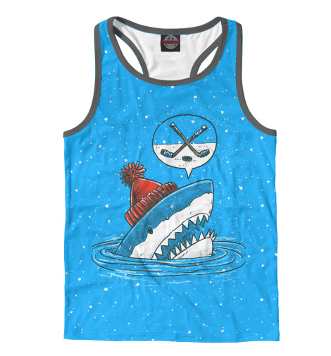 

Майки борцовки Print Bar, Белый, Акула хоккейный фанат