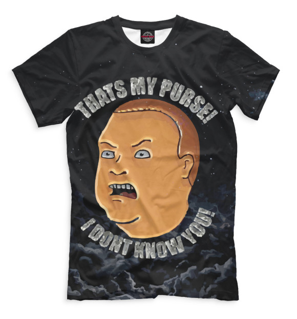 Мужская футболка с изображением Бобби Хилл цвета Черный